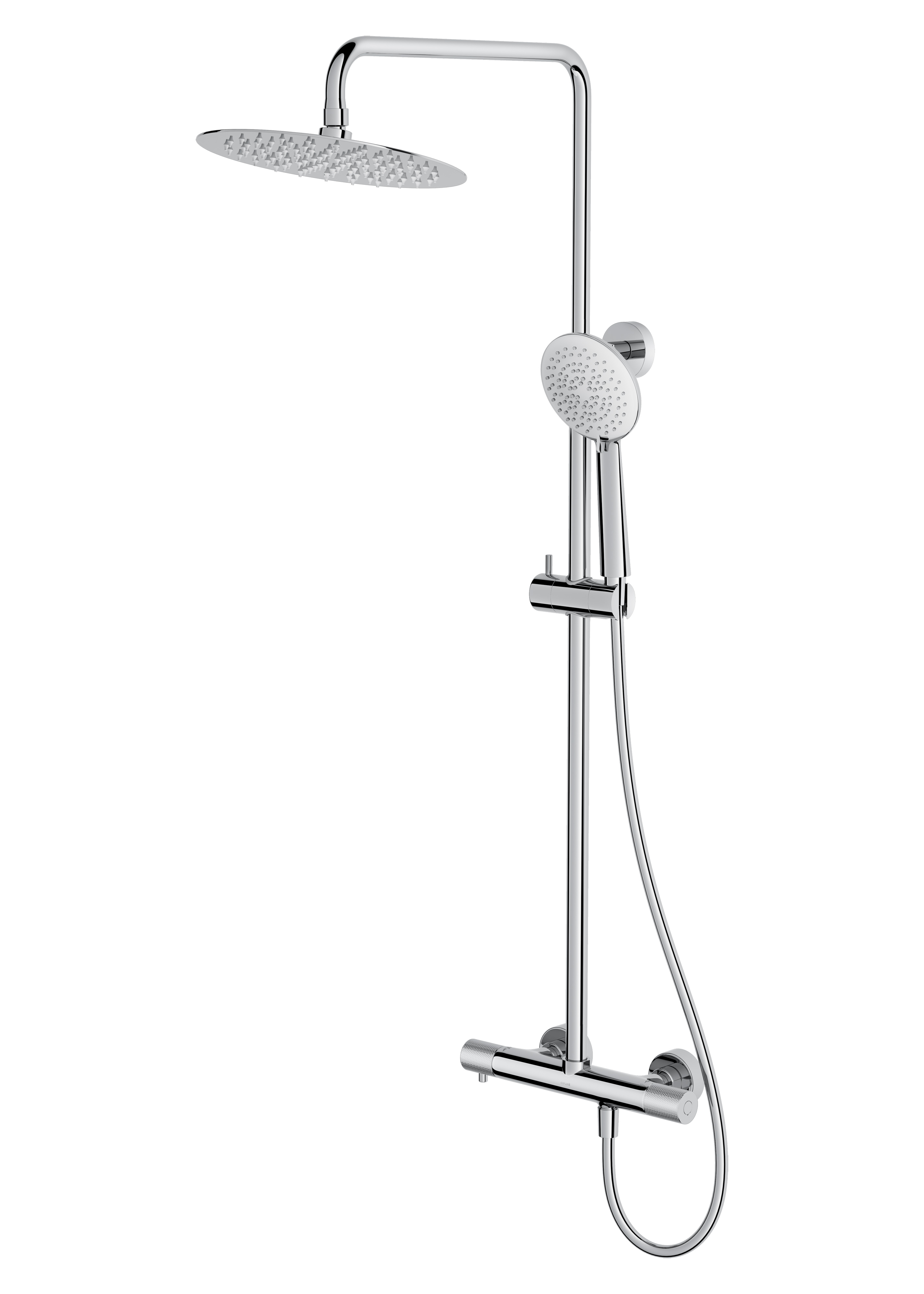Cersanit Zen set doccia a parete con termostato con soffione cromo S951-782