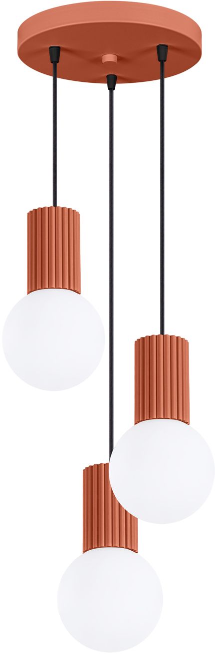 Sollux Lighting Halo lampada sospesa 3x8 W bianco-rosso SL.1730