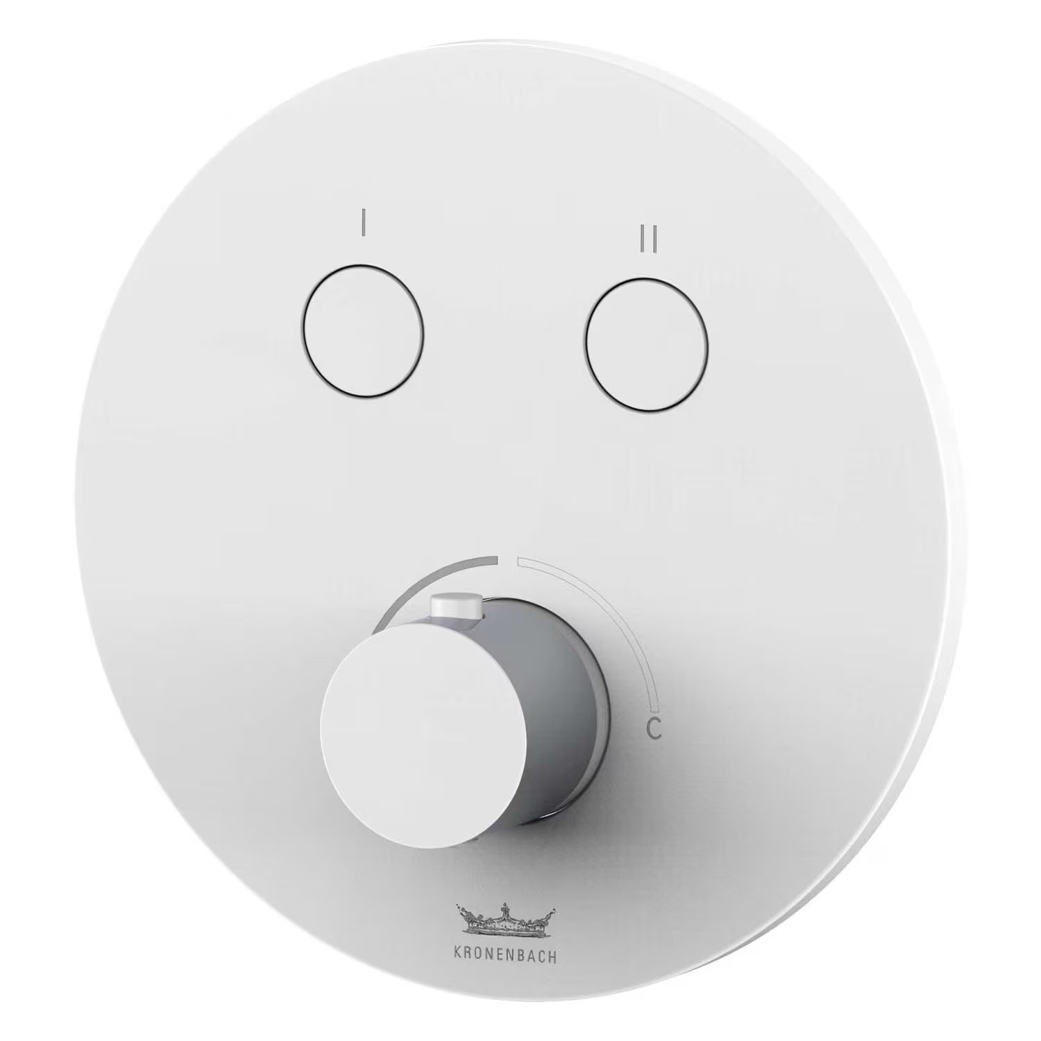 Kronenbach Radia rubinetto per vasca e doccia da incasso bianco 19043002WM
