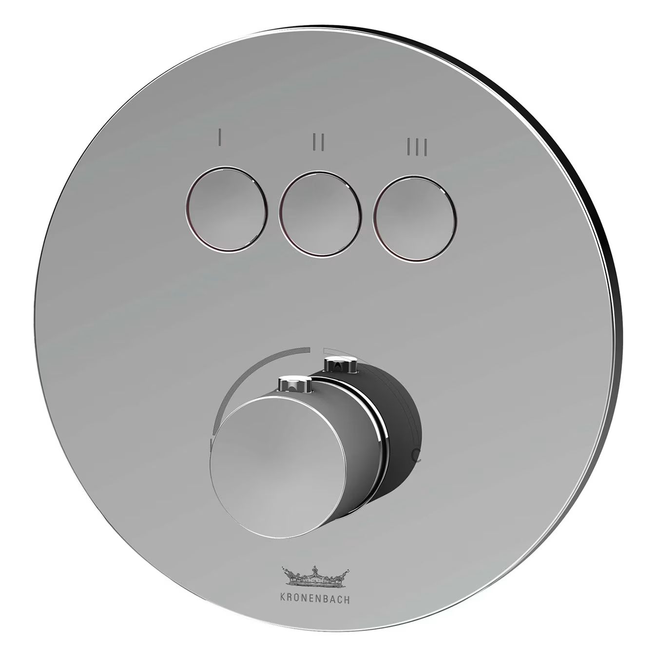 Kronenbach Smart Push rubinetto per vasca e doccia da incasso cromo 19043003CR
