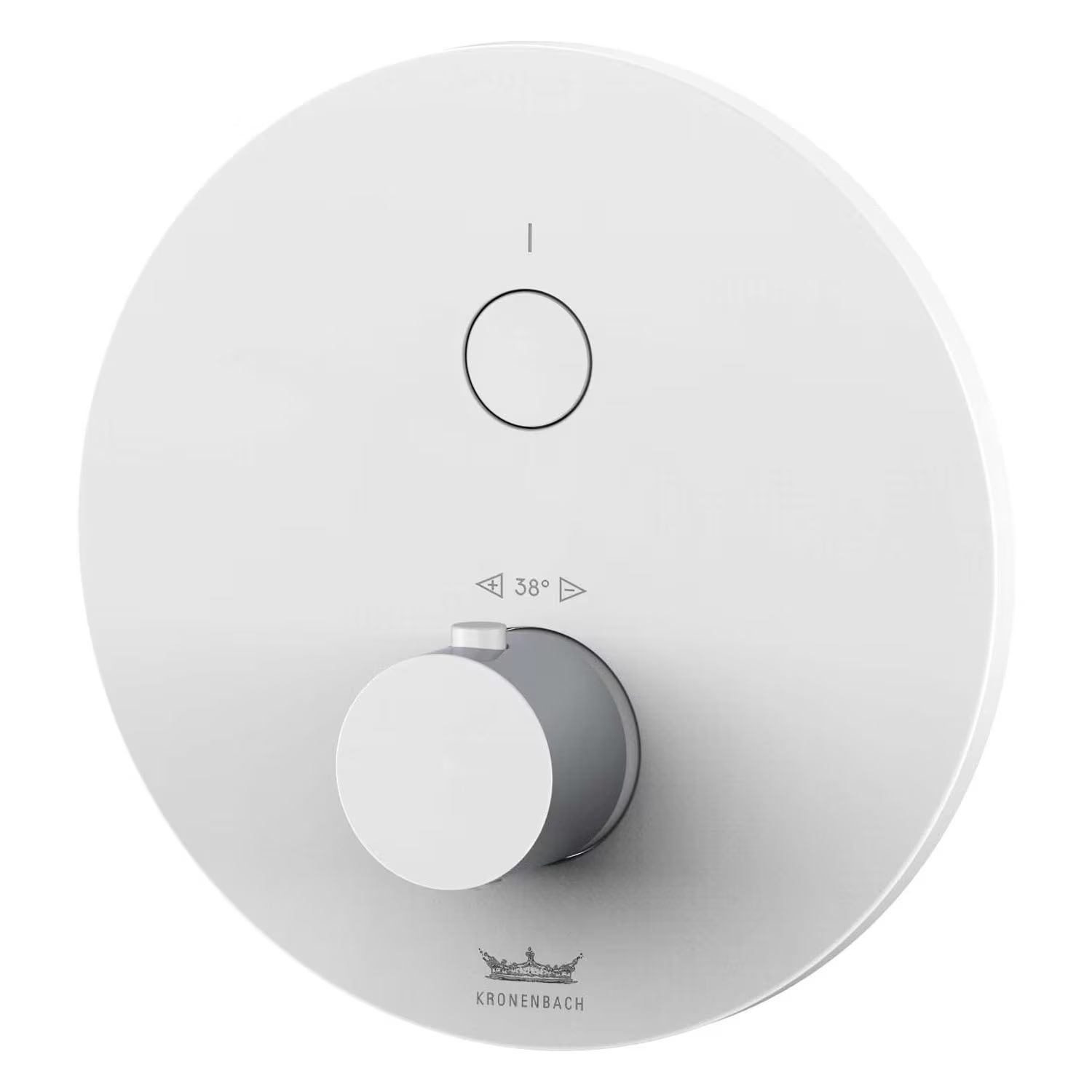 Kronenbach Smart Push rubinetto per doccia da incasso con termostato bianco 19044001WM