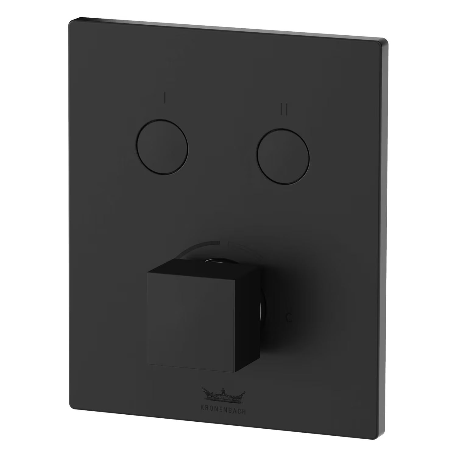 Kronenbach Smart Push rubinetto per vasca e doccia da incasso nero 19045002SM