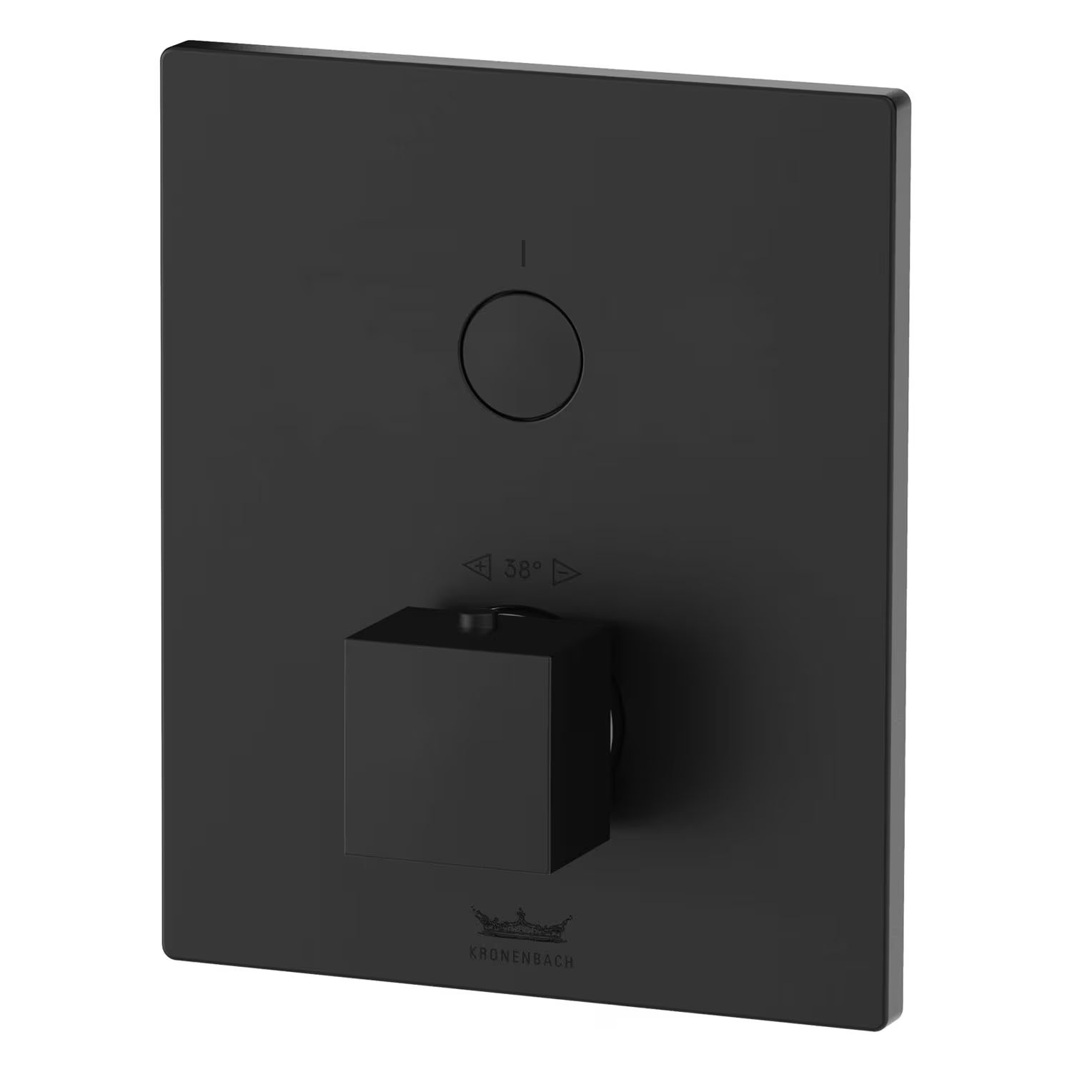 Kronenbach Smart Push rubinetto per doccia da incasso con termostato nero 19046001SM