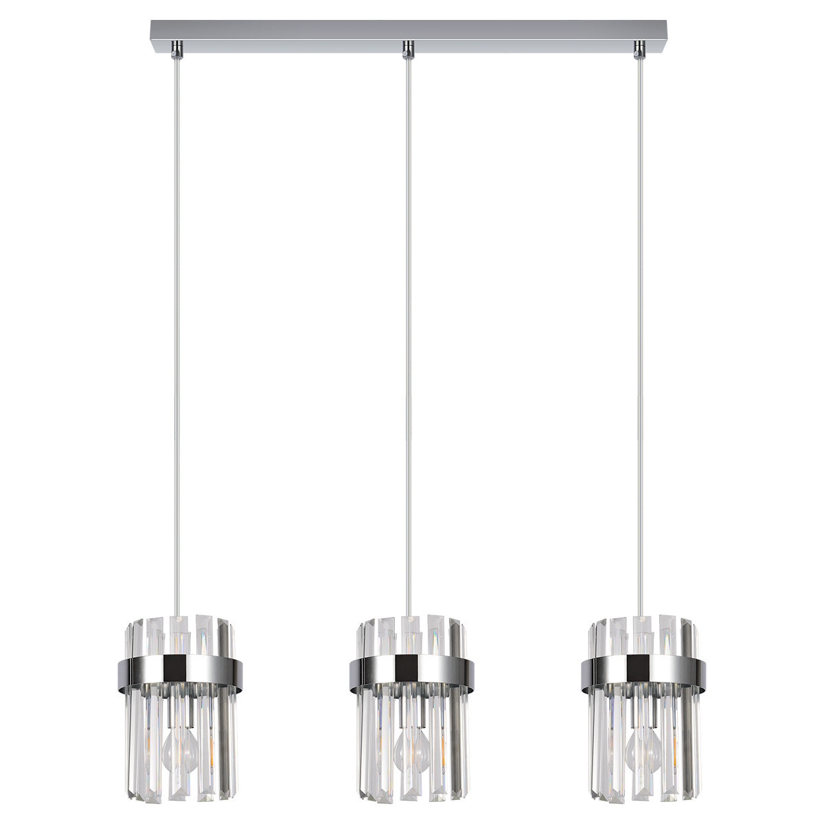 Light Prestige Vetro lampada sospesa 3x10 W cromo LP-2910/3L CH