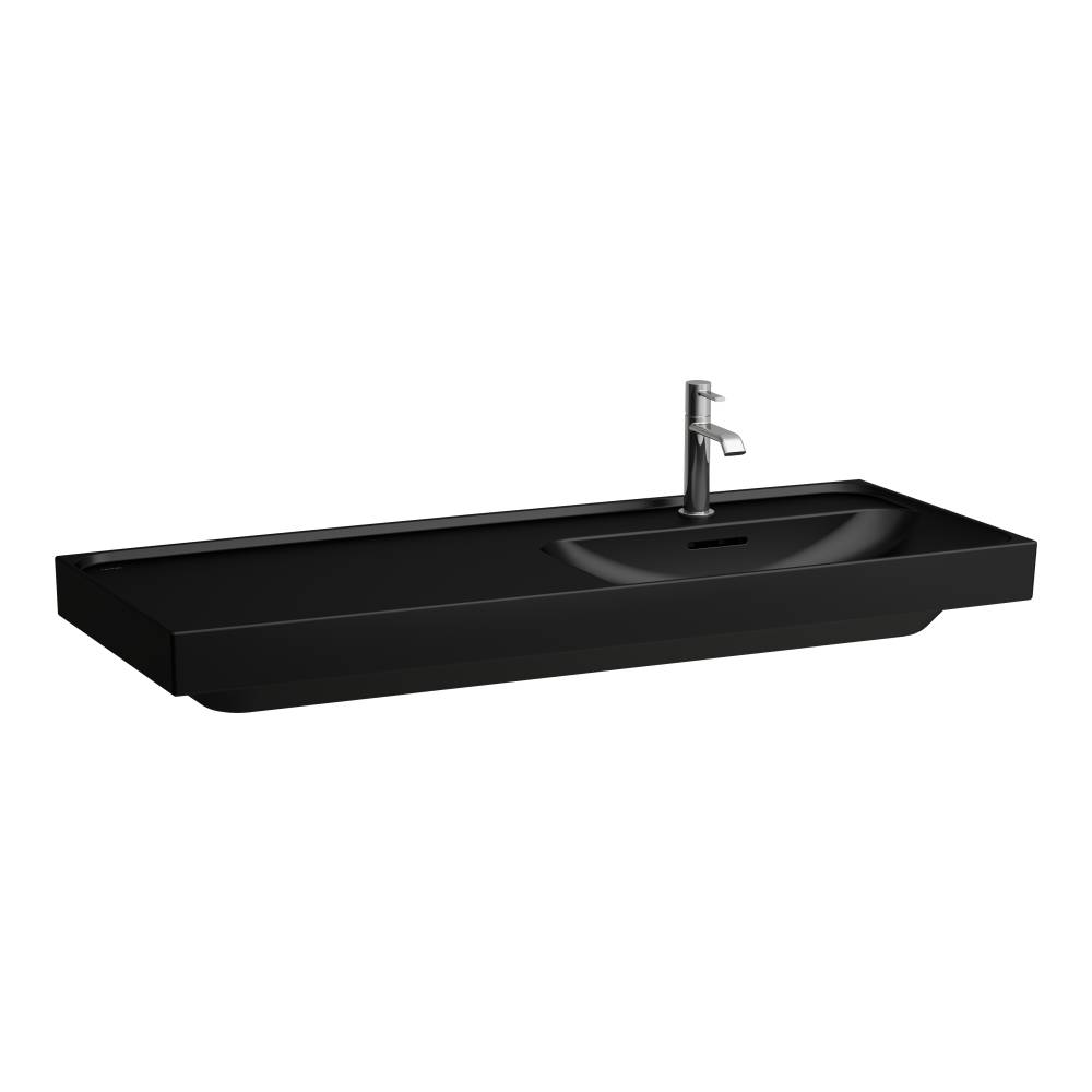 Laufen Meda lavabo 120x46 cm rettangolare da mobile nero opaca H8171197161041