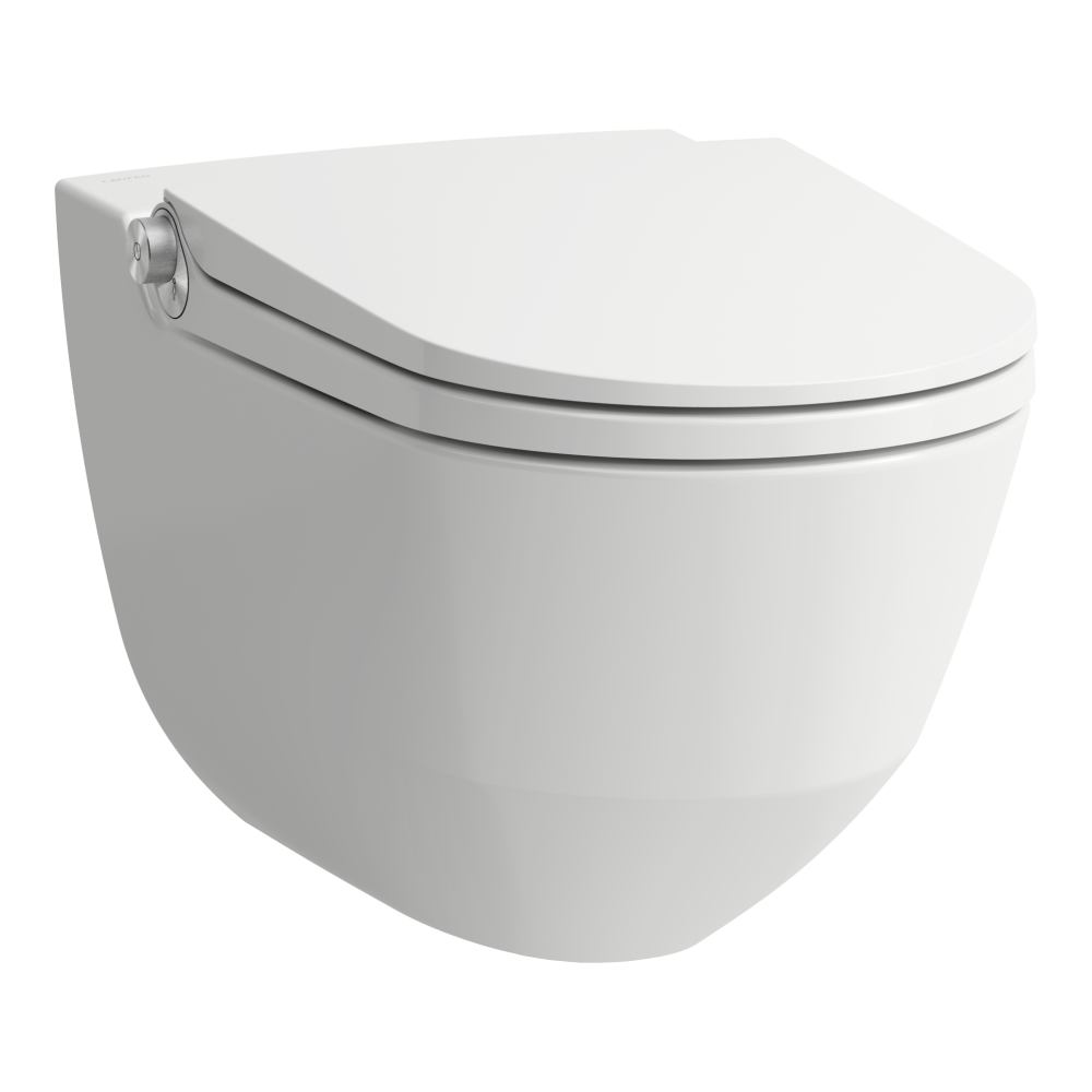 Laufen Riva vaso con sedile bidet sospeso senza brida bianco H8206914040001