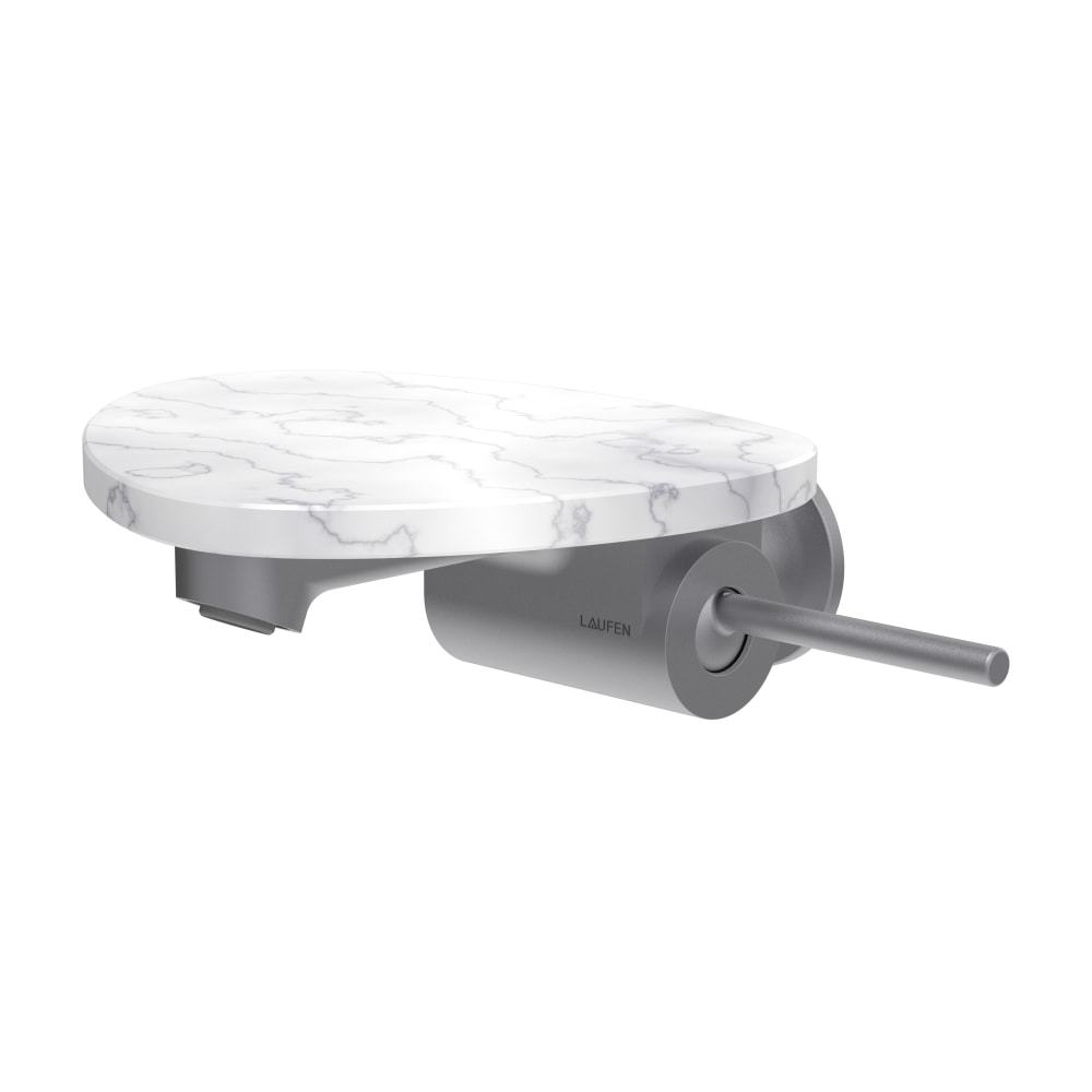 Laufen Ada rubinetto per lavabo da incasso bianco-acciaio HF506726505060