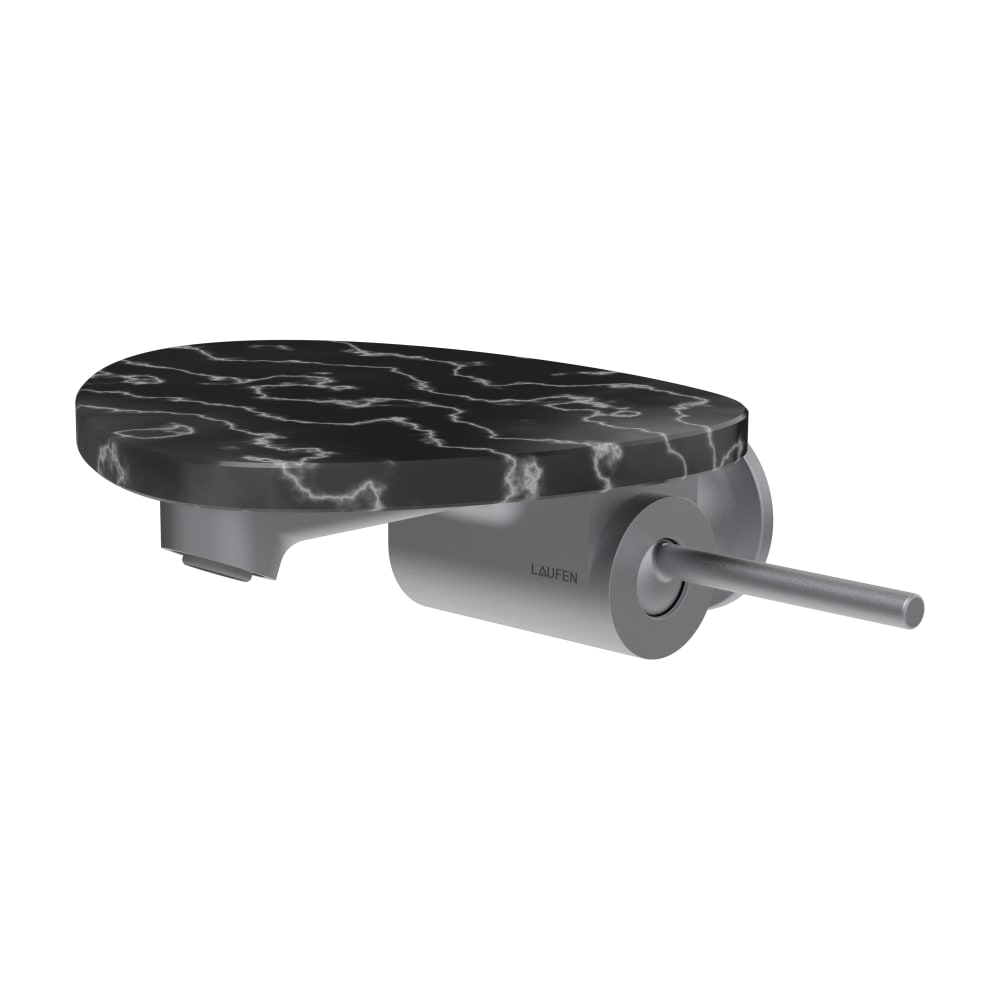 Laufen Ada rubinetto per lavabo da incasso nero-acciaio HF506726506060