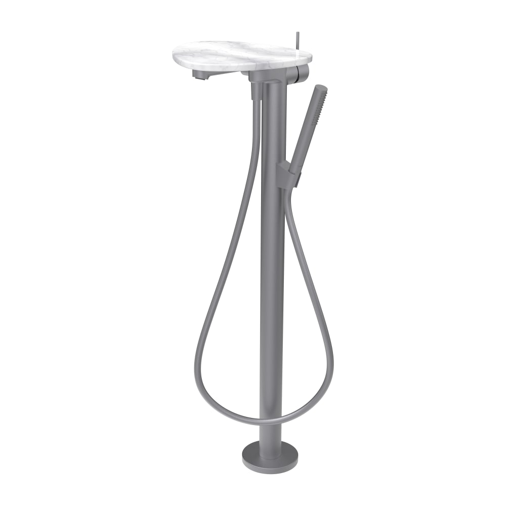 Laufen Ada rubinetto per vasca e doccia a terra bianco HF506781505060
