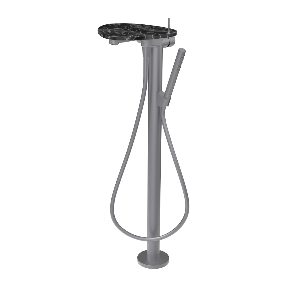 Laufen Ada rubinetto per vasca e doccia a terra nero HF506781506060