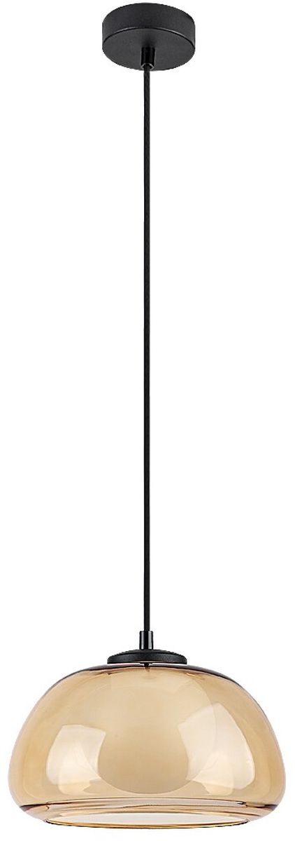 Rabalux Elowen lampada sospesa 1x5 W bianco-nero-ambra 72273