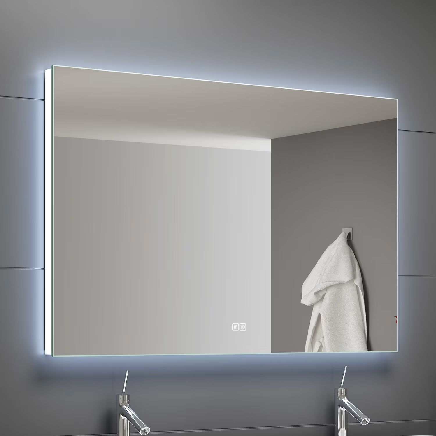 Kronenbach Night specchio 180x60 cm rettangolare con illuminazione UN601876KBNNLED