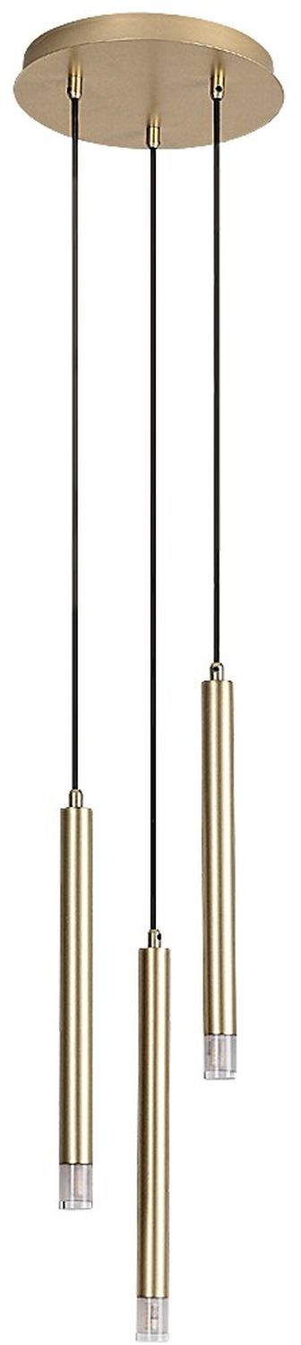 Rabalux Ramira lampada sospesa 3x5 W trasparente-oro 72359