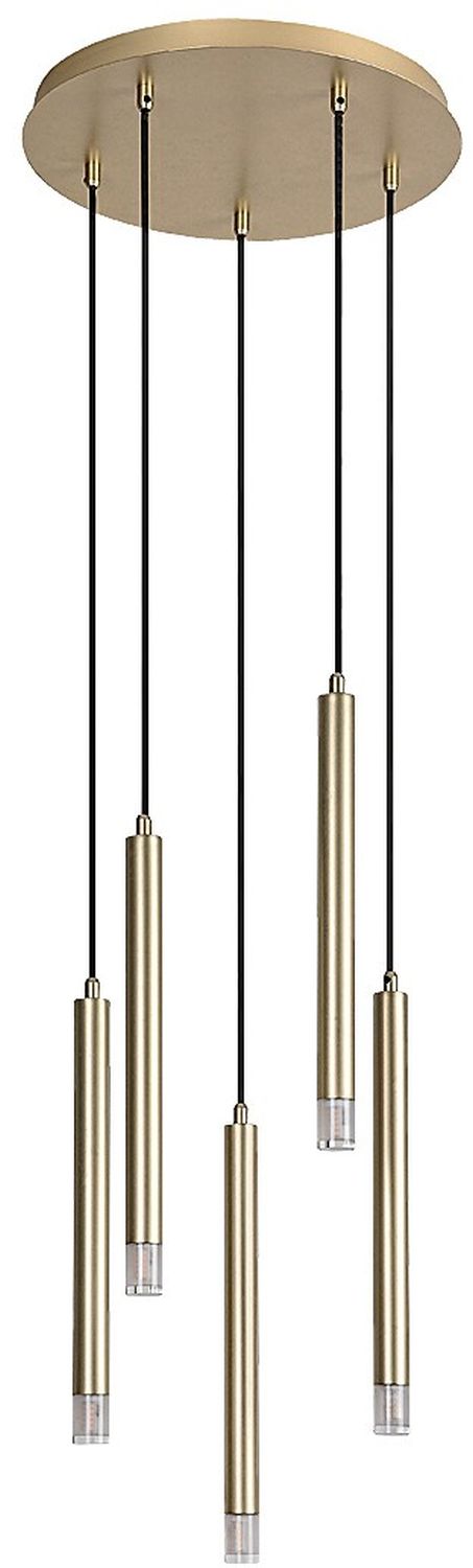 Rabalux Ramira lampada sospesa 5x5 W trasparente-oro 72361