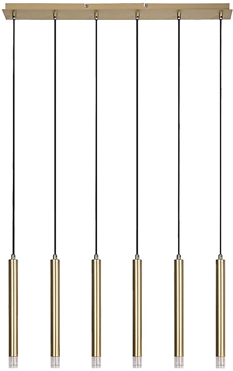 Rabalux Ramira lampada sospesa 6x5 W trasparente-oro 72363