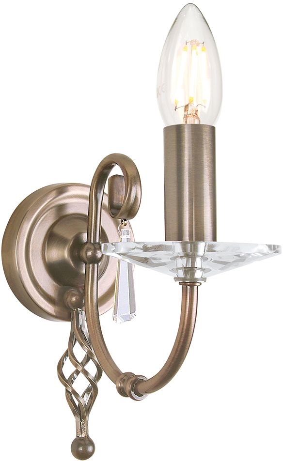 Elstead Lighting Aegean lampada da parete 1x60 W ottone AG1-AGED-BRASS