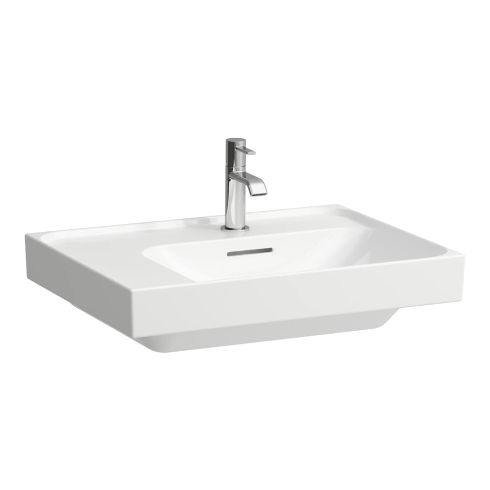 Laufen Meda lavabo 60x46 cm rettangolare da mobile nero opaca H8181127161091