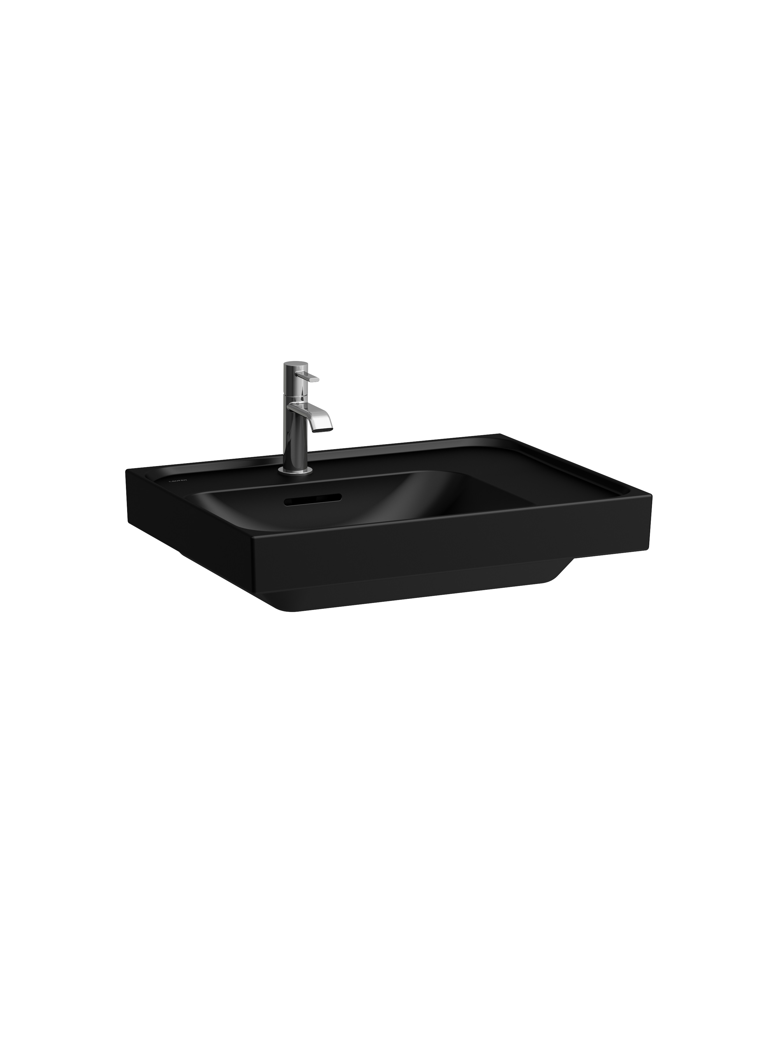 Laufen Meda lavabo 60x46 cm rettangolare da mobile nero opaca H8171117161091