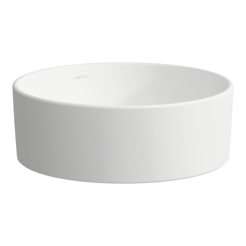 Laufen Savoy lavabo 38x38 cm rotonda da appoggio bianco opaca H8129417571121