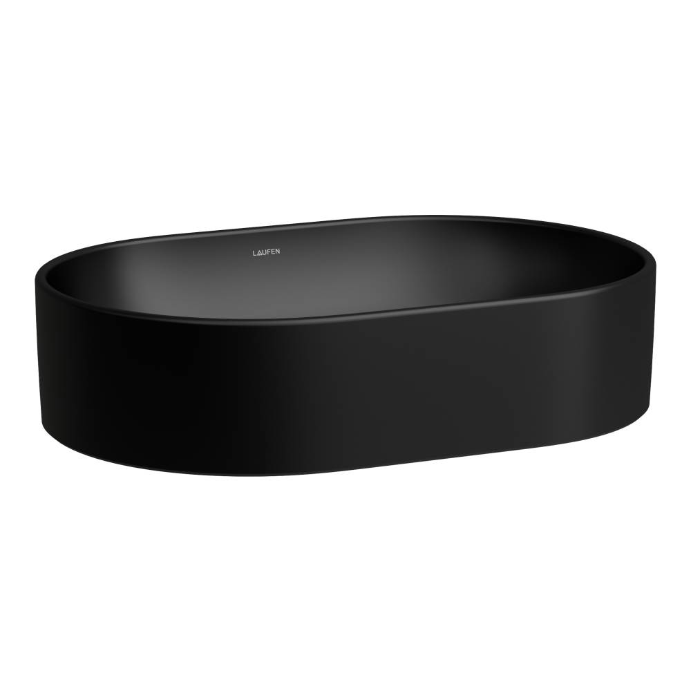 Laufen Savoy lavabo 55x38 cm ovale da appoggio nero H8129447161121
