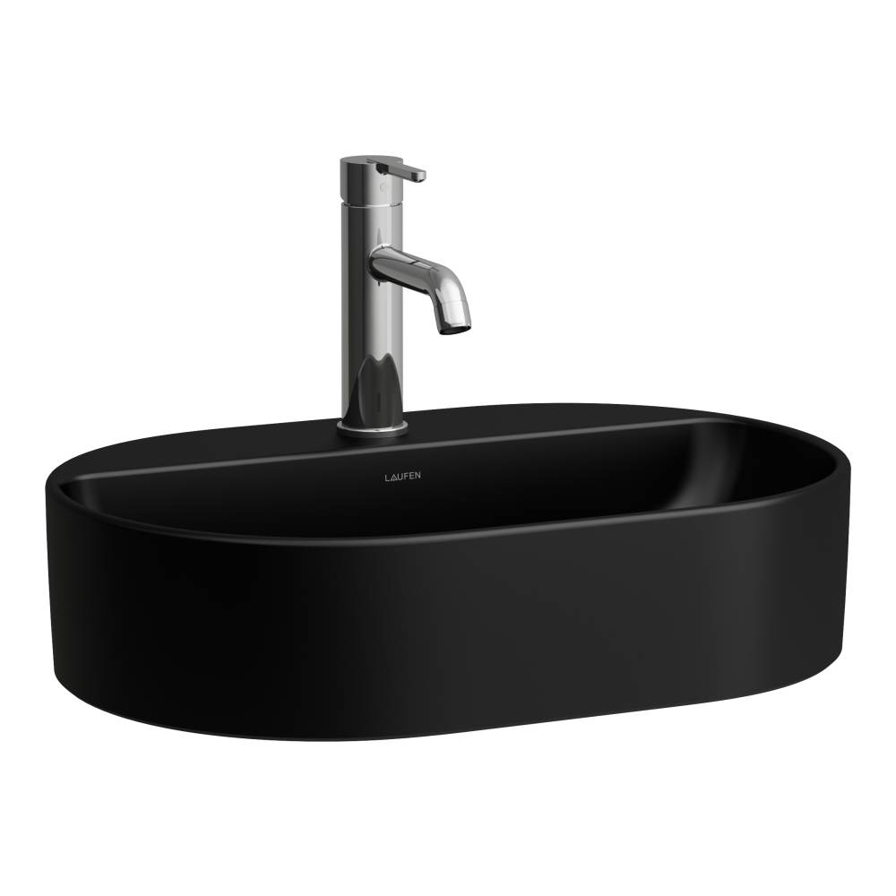 Laufen Savoy lavabo 55x38 cm ovale da appoggio nero H8129457161041