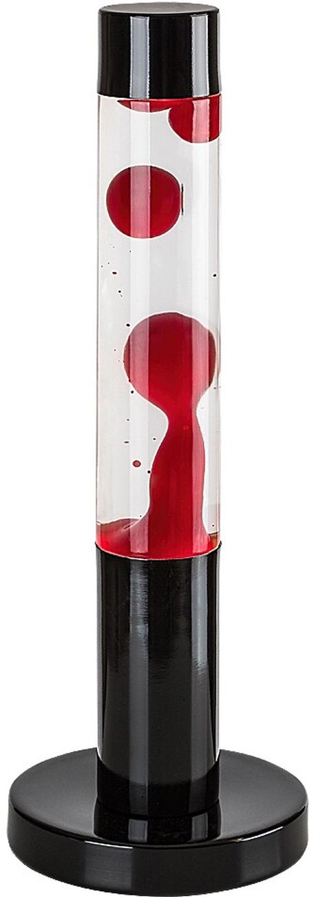 Rabalux Lavastic lampada da tavolo 1x25 W nero-trasparente-rosso 76028