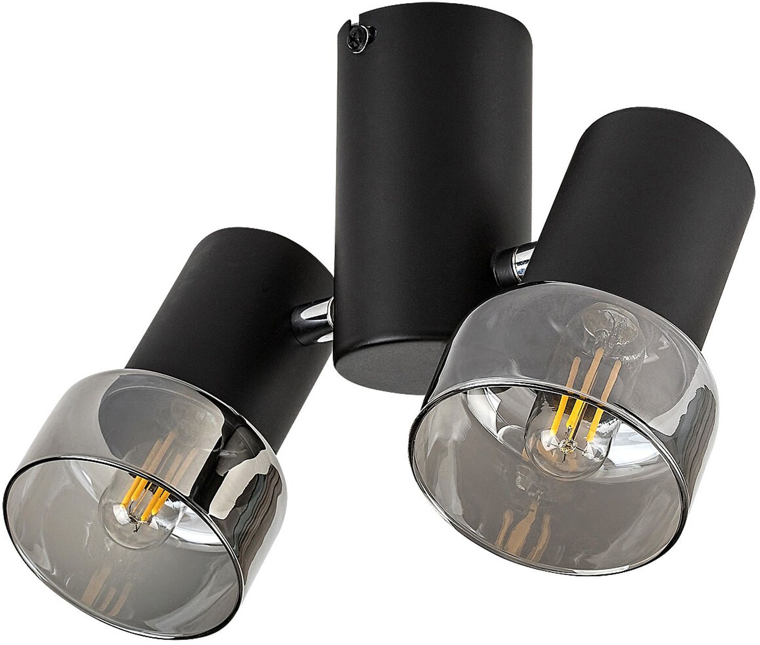 Rabalux Hatice lampada da soffitto 2x15 W nero-fumé 73053