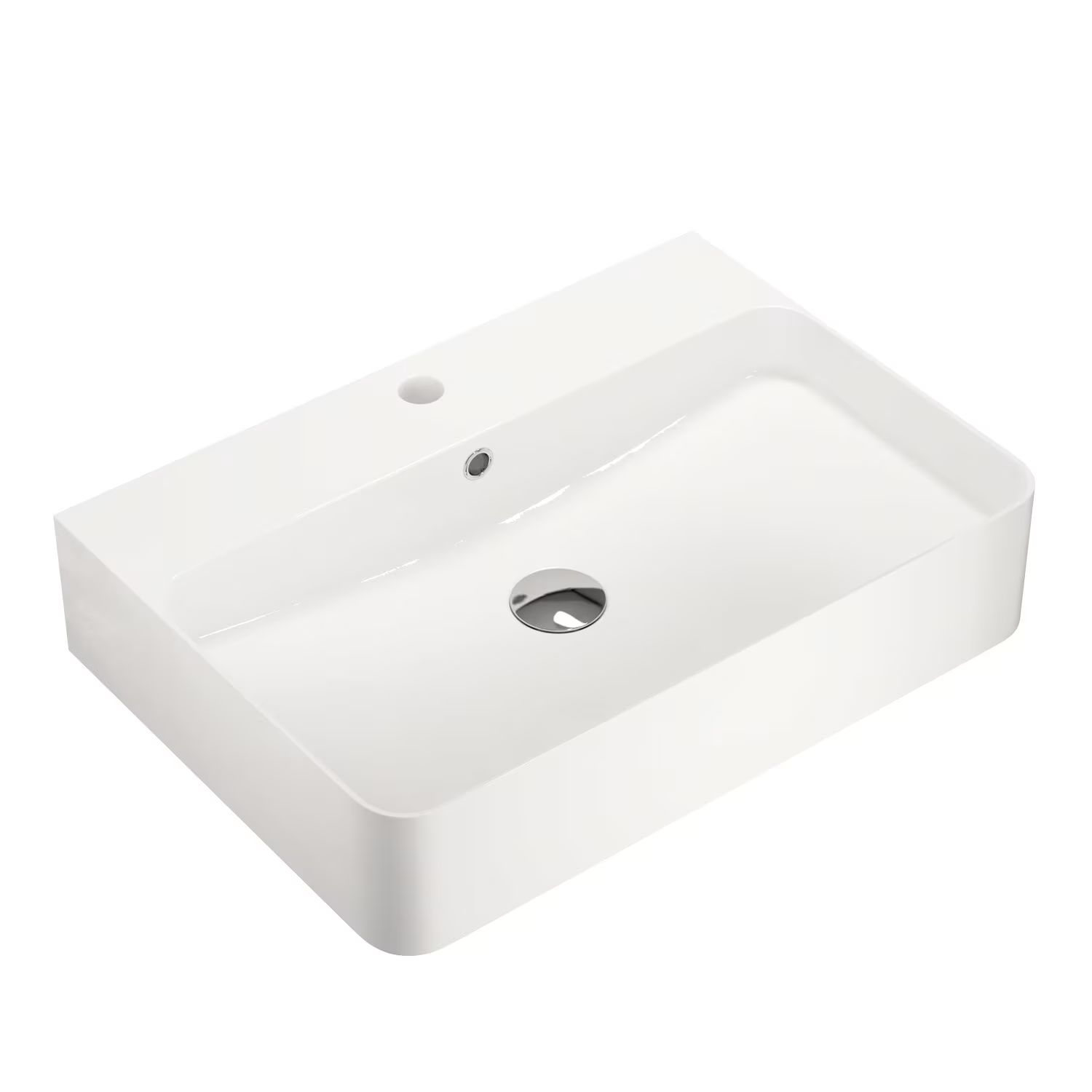 Kronenbach Cube lavabo 60x42 cm rettangolare da appoggio bianco KB733400CU