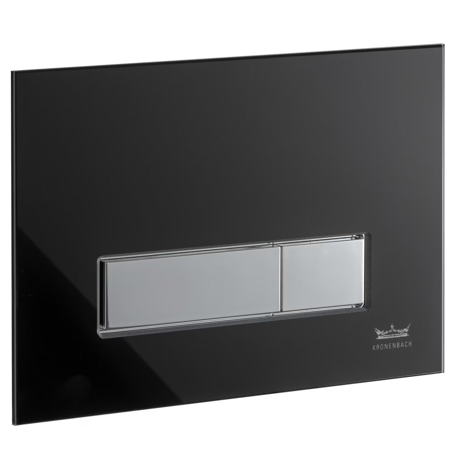 Kronenbach Plantec 2.0 placca di comando per WC cromo lucido-nero KB829021904