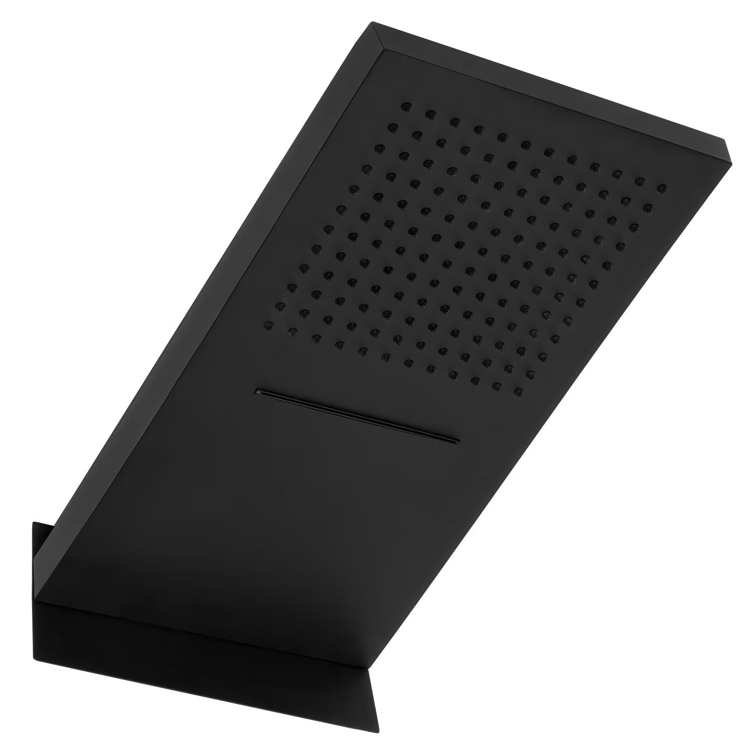 Kronenbach Spa soffione doccia 50x25 cm rettangolare nero KBMBBPRBOR250-2-BL