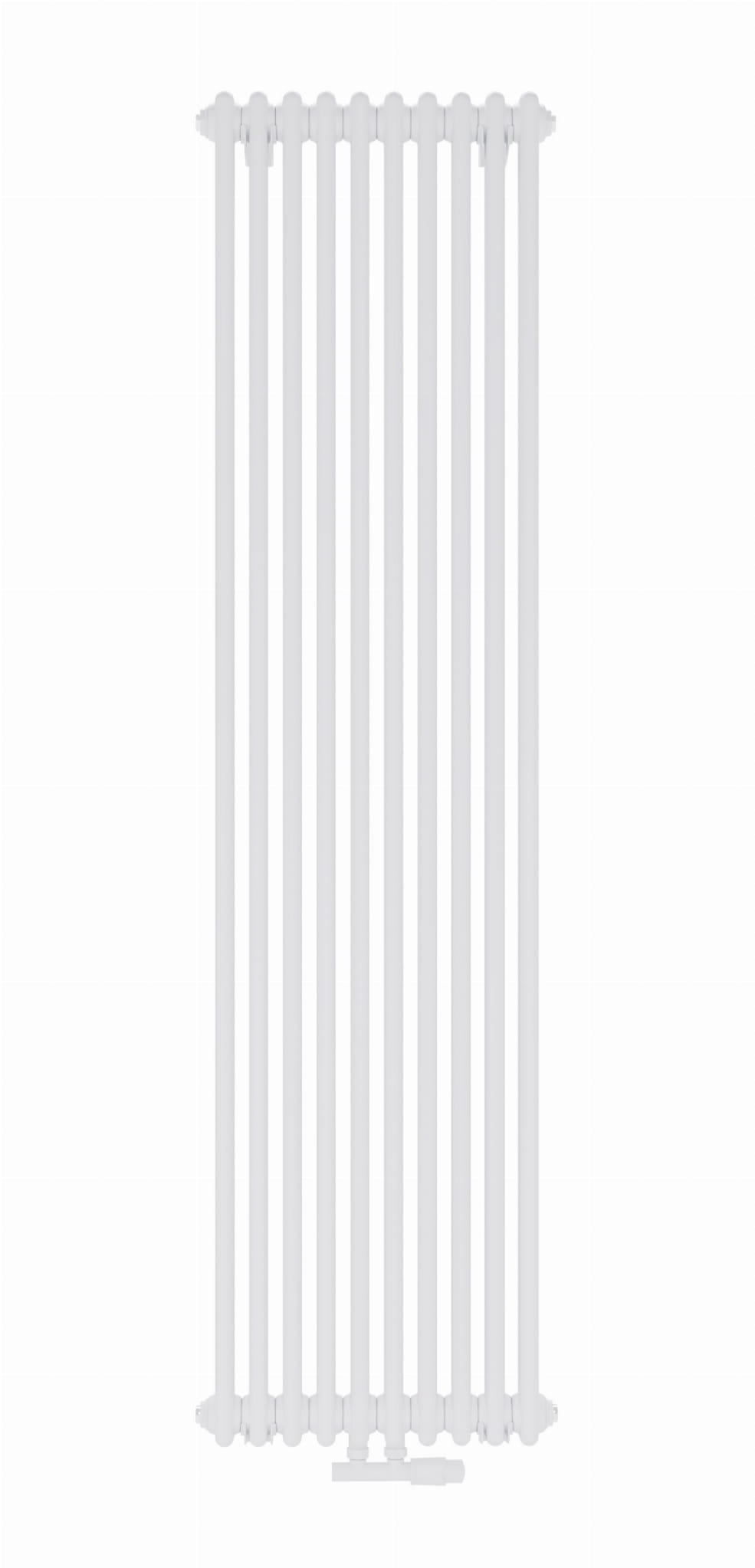 Luxrad Columnus 2 termoarredo 200x56 cm podłączenie inferiore bianco COL220005609016ZDC