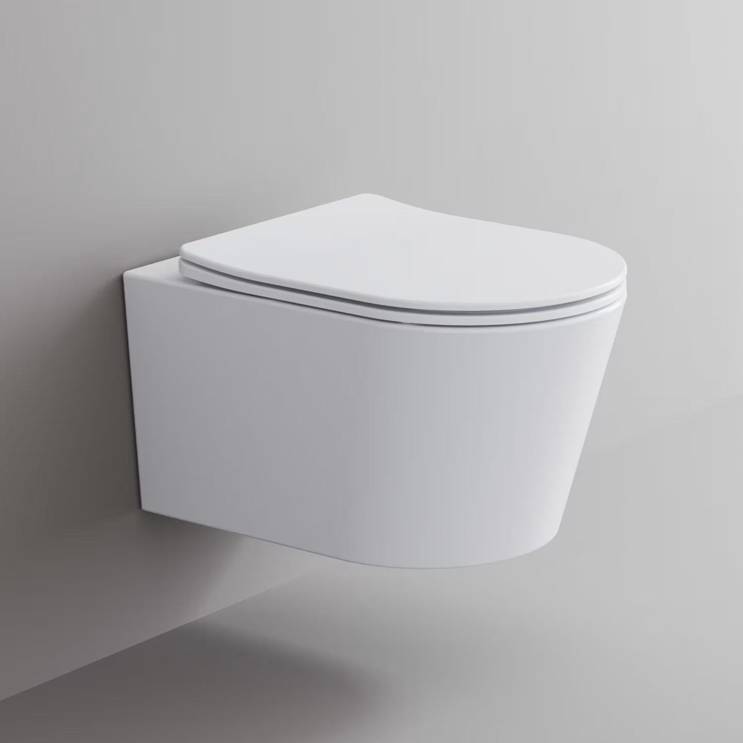 Kronenbach Tube vaso wc sospeso con scarico a vortice bianco KB100080WG