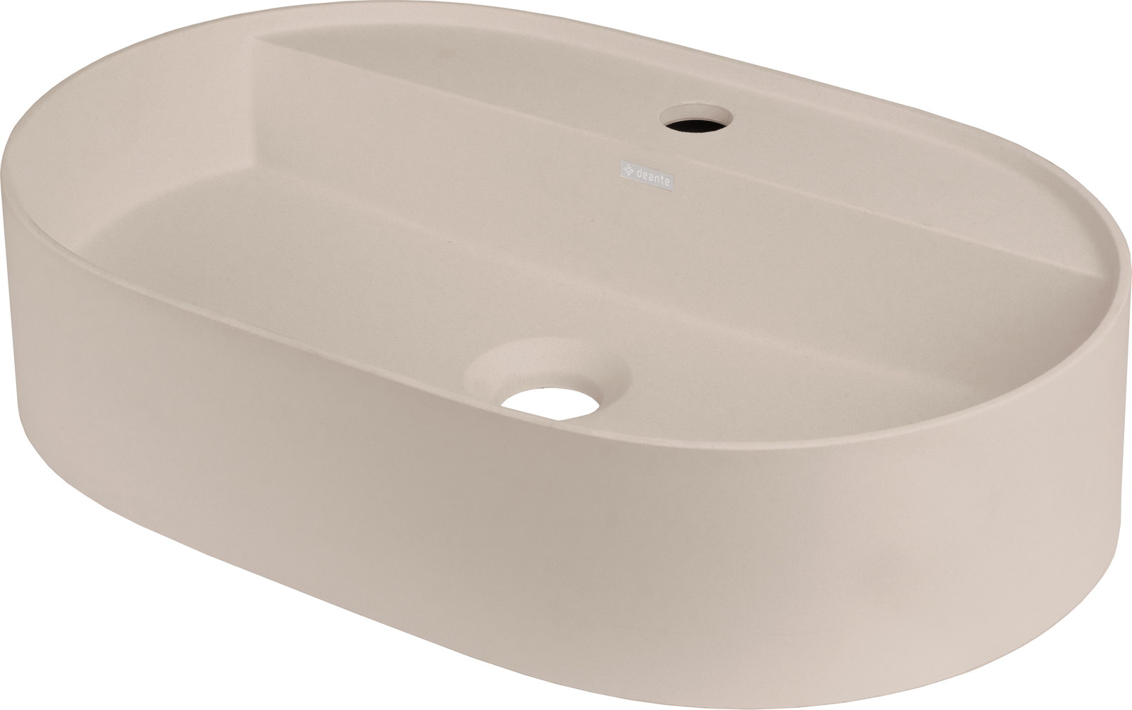 Deante Silia lavabo 55x35 cm ovale da appoggio marrone/beige CQS_5U6B