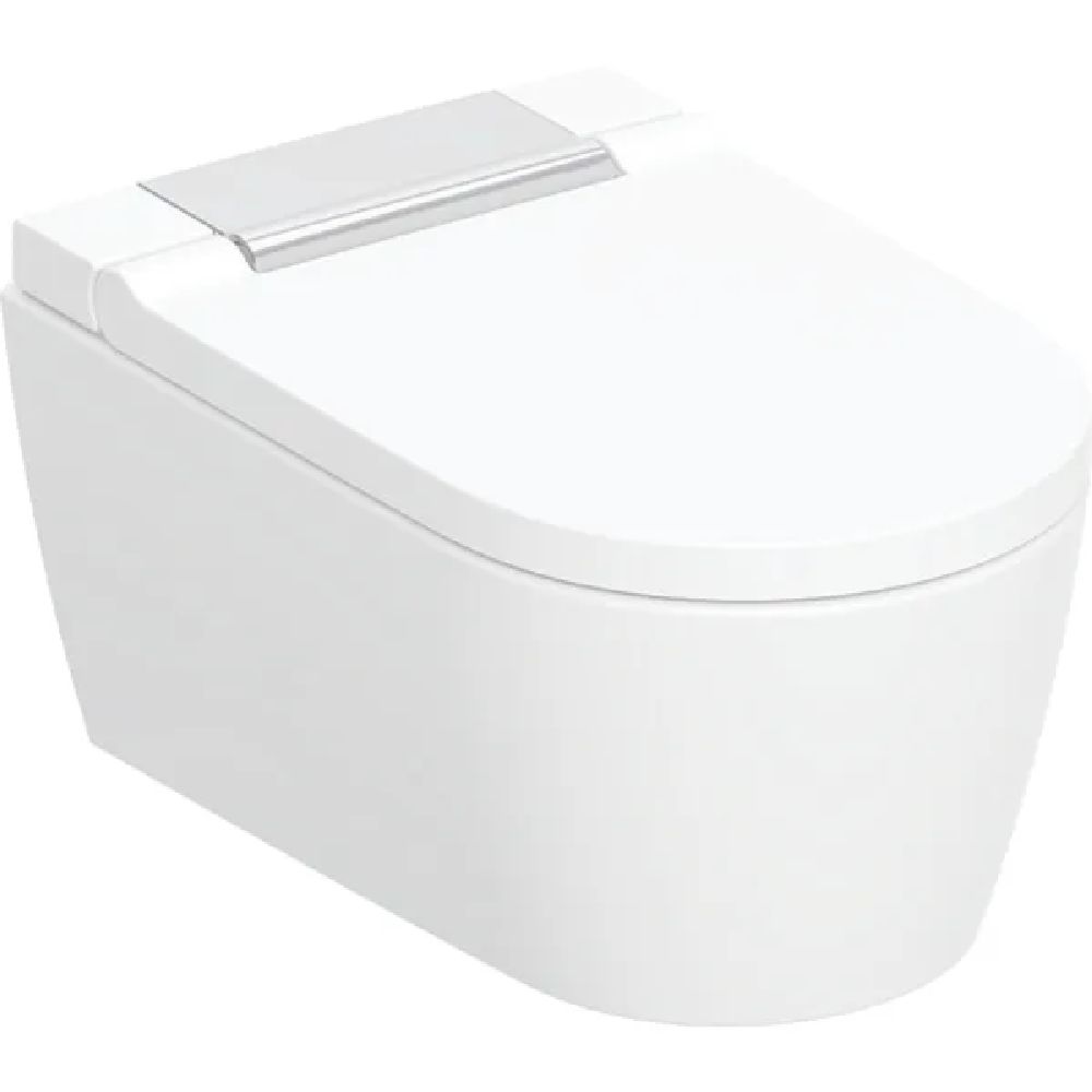 Geberit AquaClean Sela vaso con sedile bidet sospeso senza brida con scarico a vortice bianco 146.220.21.1