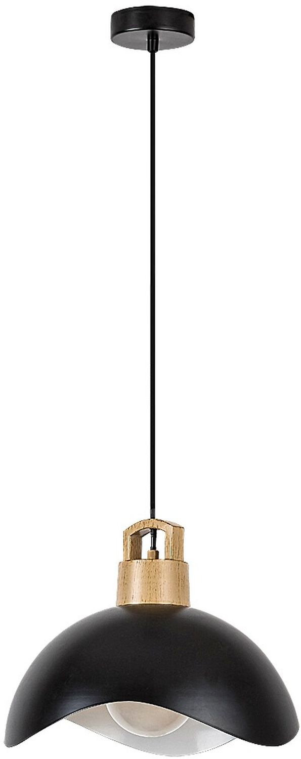 Rabalux Filina lampada sospesa 1x40 W bianco-nero-legno 72228