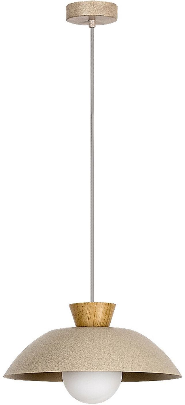 Rabalux Golnar lampada sospesa 1x5 W legno-opale-beige 72230