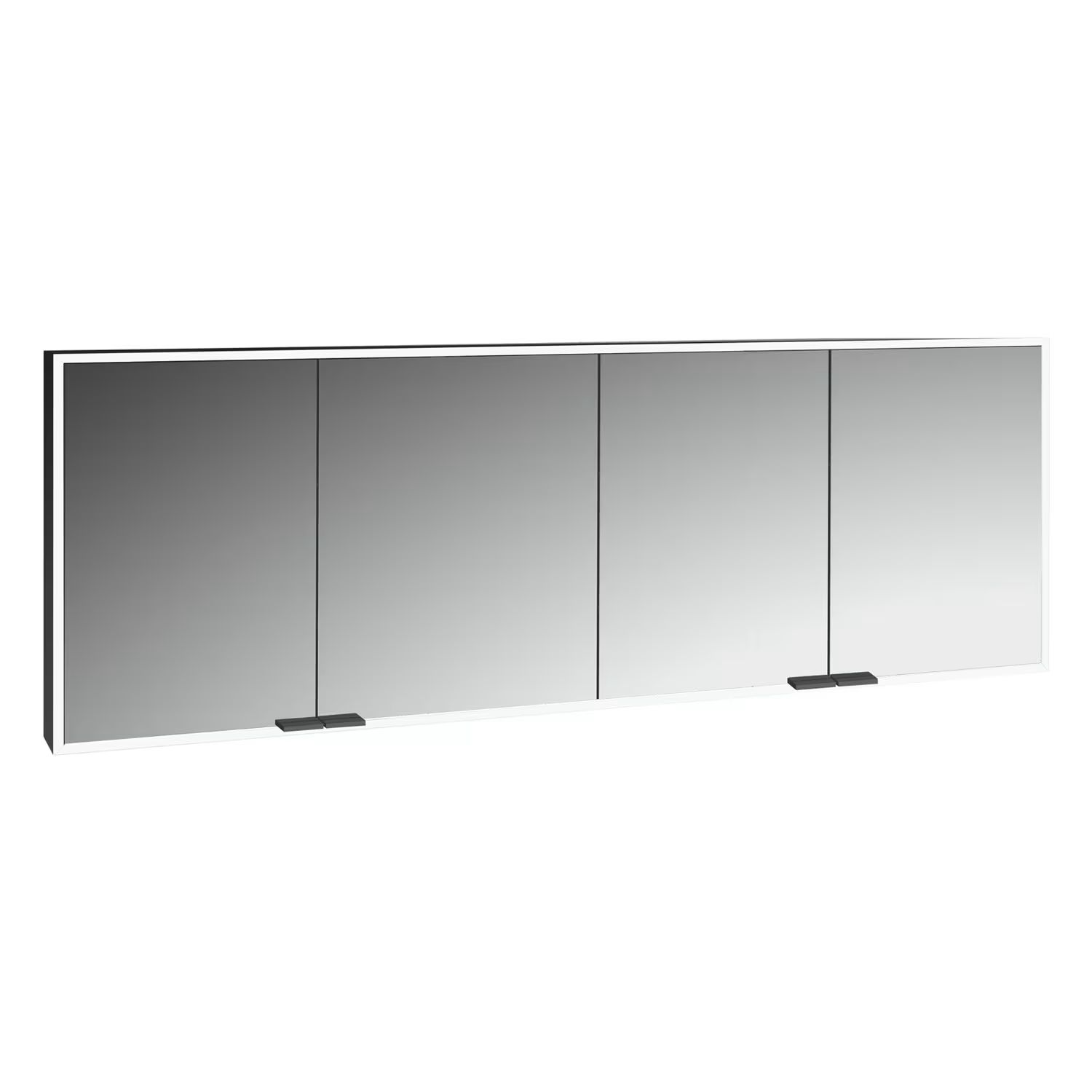 Kronenbach Cube 2.0 armadietto 200x17x70 cm con specchio nero KB100223MB