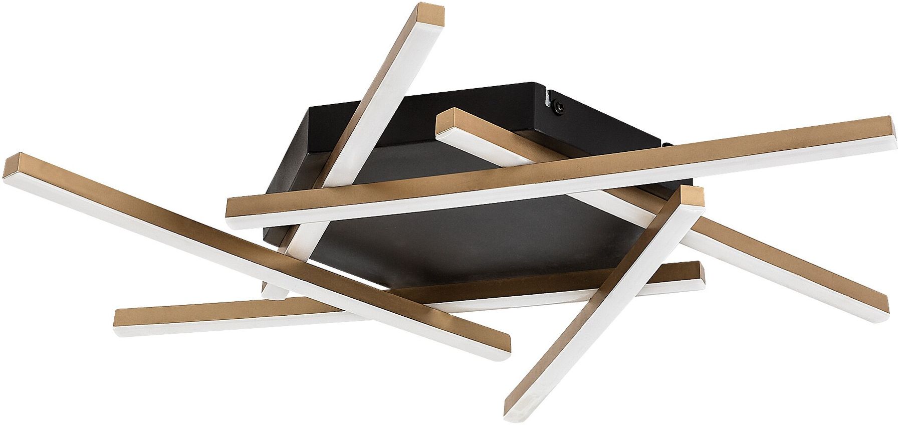 Rabalux Severine lampada da soffitto 6x40 W bianco-nero-oro 71365