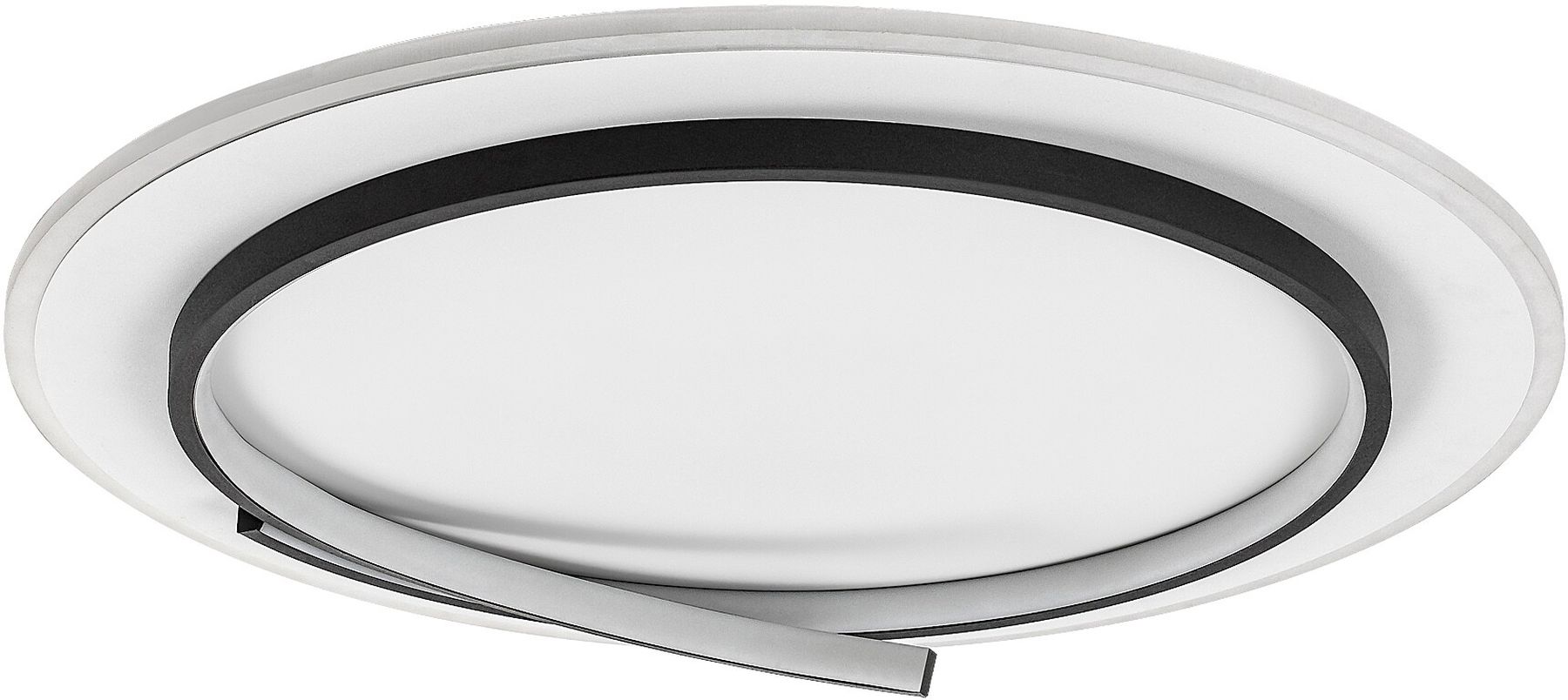 Rabalux Niloo plafoniera 1x40 W bianco-nero 71366