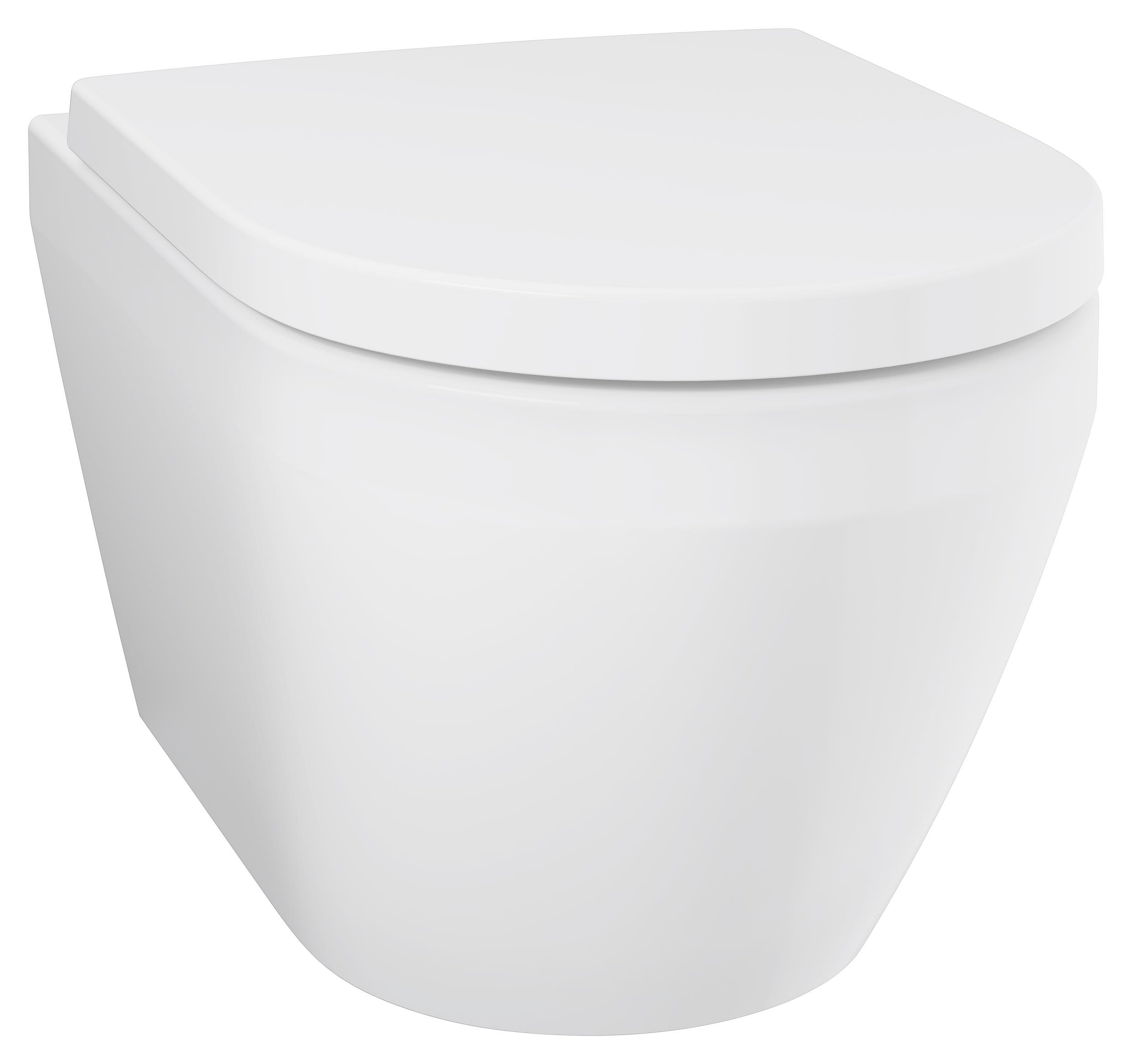 Grohe Euro Ceramic vaso wc con copriwater a discesa lenta sospeso senza brida con scarico a vortice bianco lucida 102510SH00