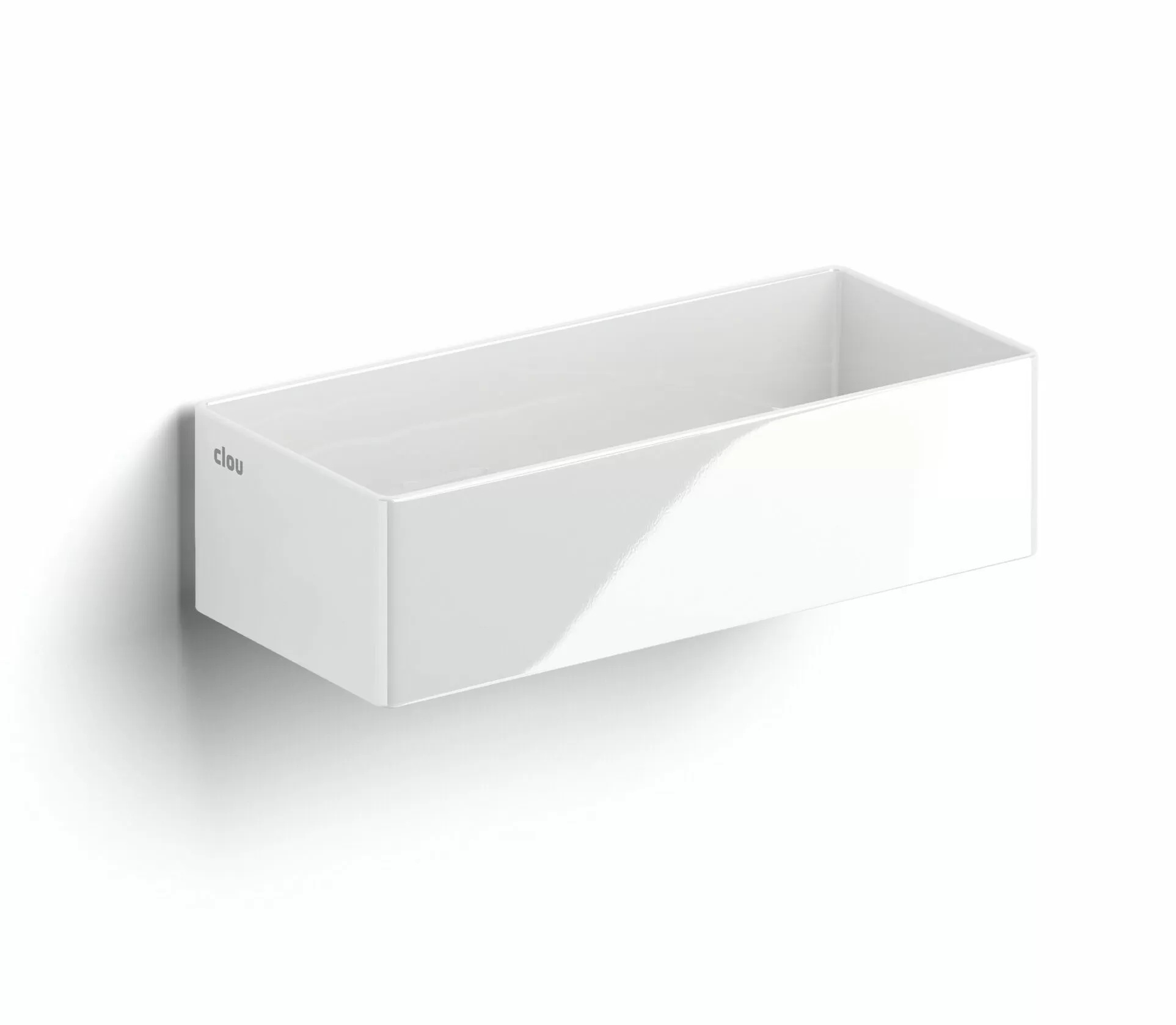 Clou New Flush lavabo 38x18 cm rettangolare a parete-da appoggio bianco CL/03.03431