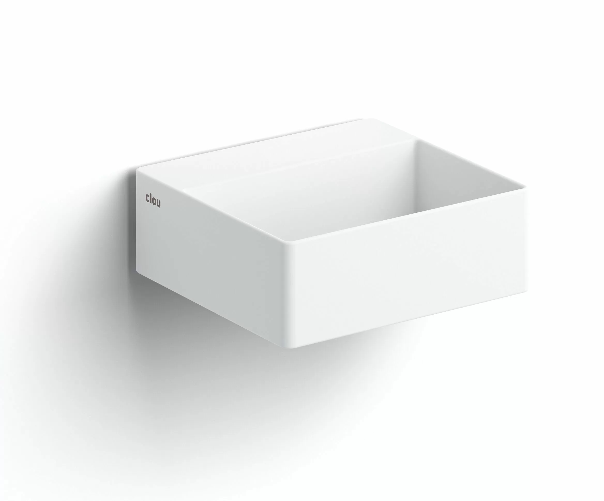 Clou New Flush lavabo 28x27 cm rettangolare a parete-da appoggio bianco CL/03.13410