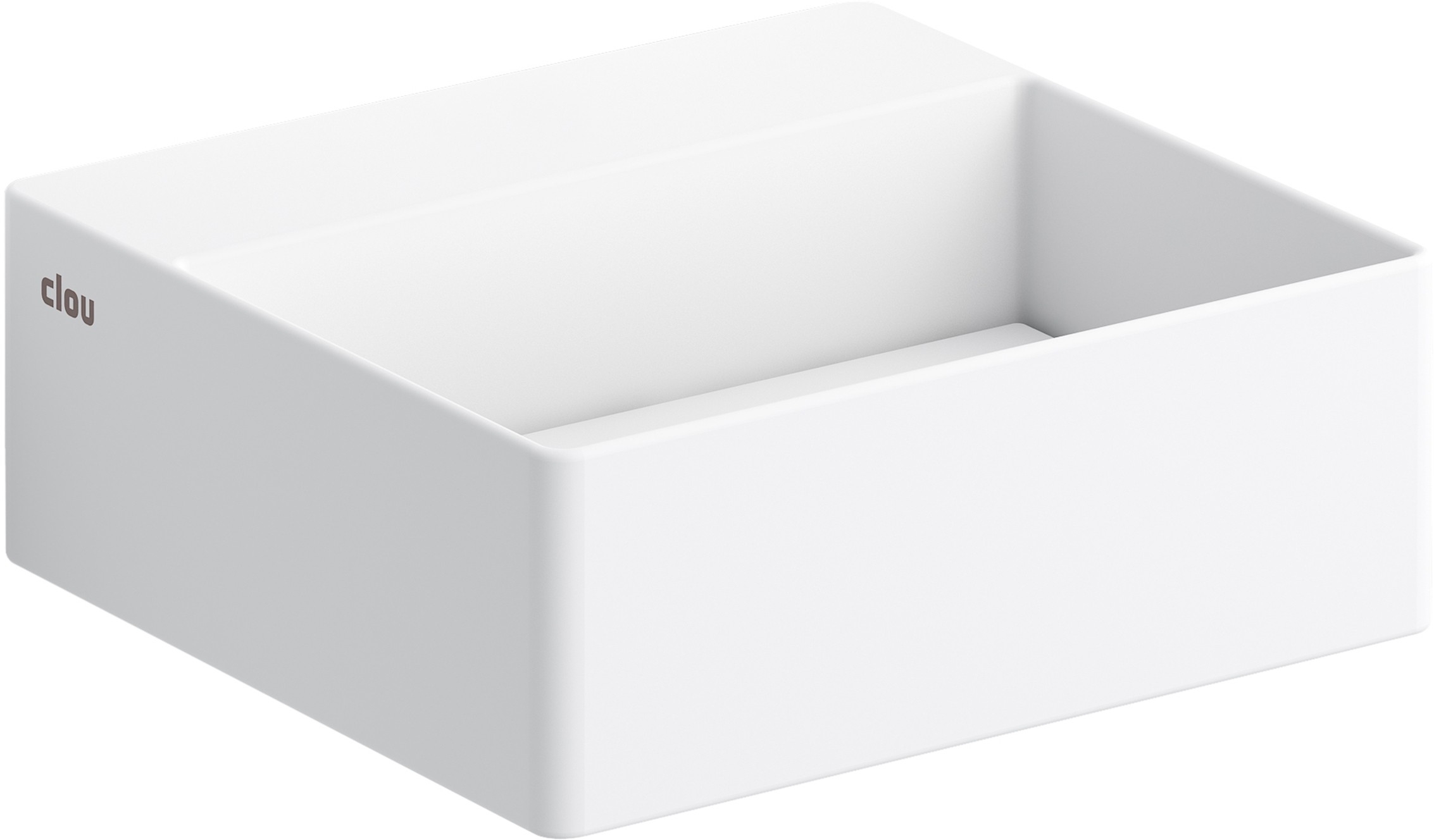 Clou New Flush lavabo 28x27 cm rettangolare a parete-da appoggio bianco CL/03.13410.02