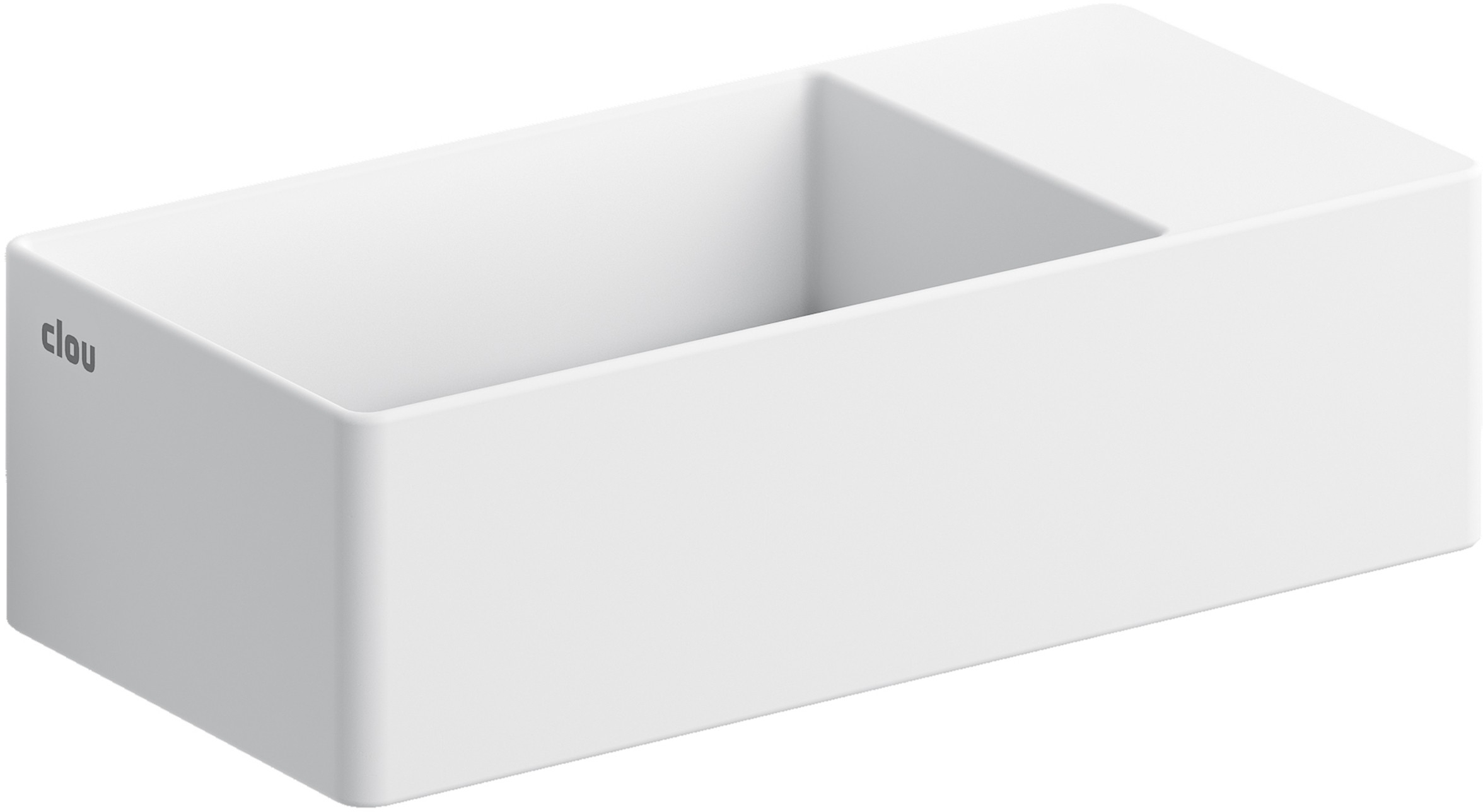 Clou New Flush lavabo 35x18 cm rettangolare a parete-da appoggio bianco CL/03.13430.02
