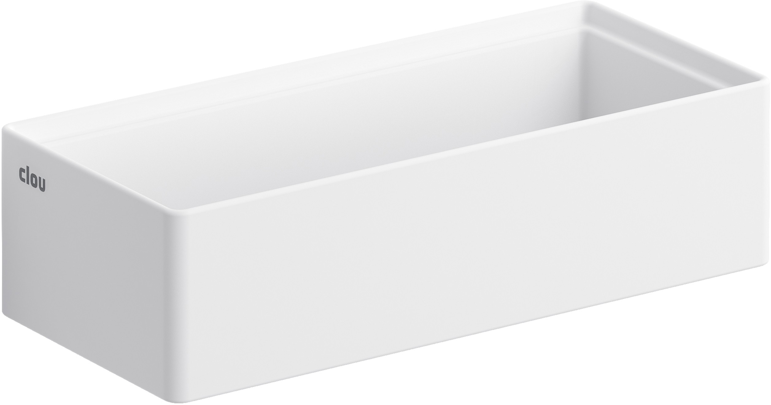 Clou New Flush lavabo 38x18 cm rettangolare a parete-da appoggio bianco CL/03.13431