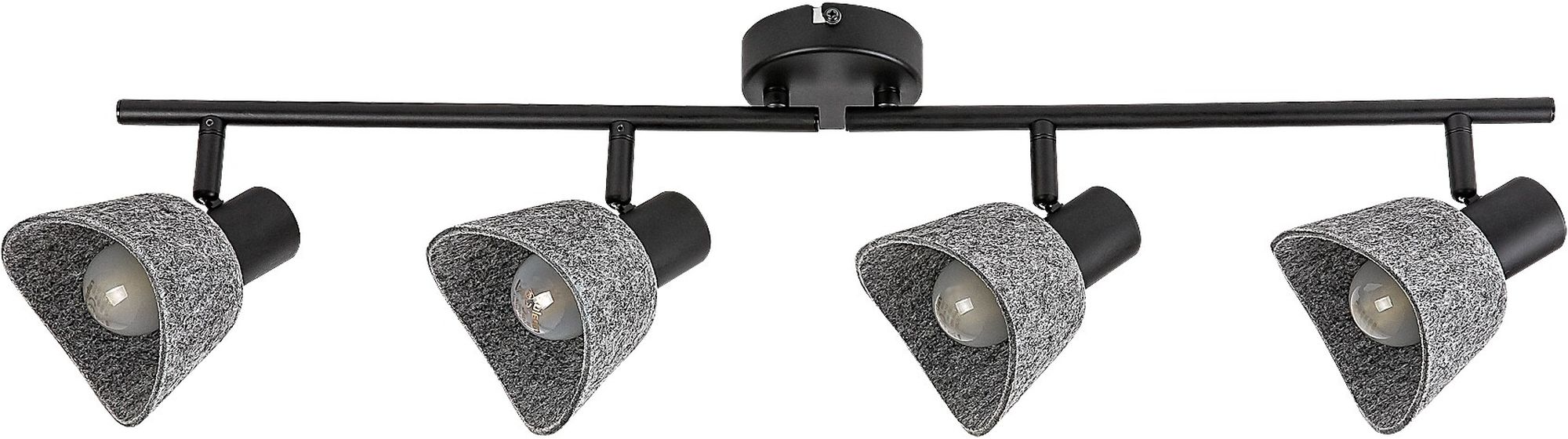 Rabalux Farelia lampada da soffitto 4x10 W nero-grigio 73008