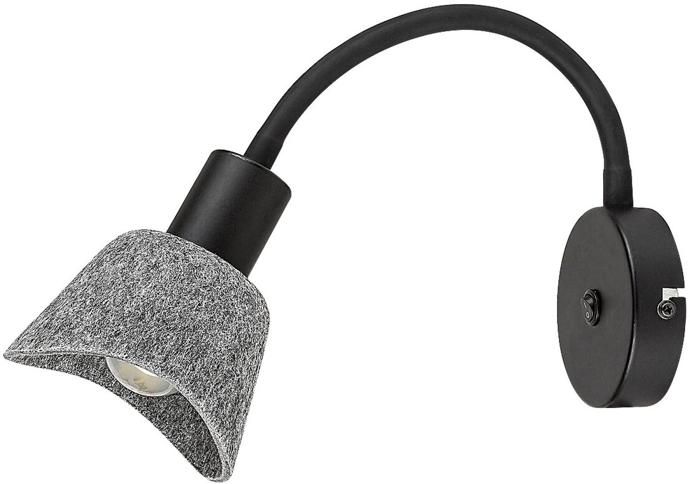 Rabalux Farelia lampada da parete 1x10 W nero-grigio 73009