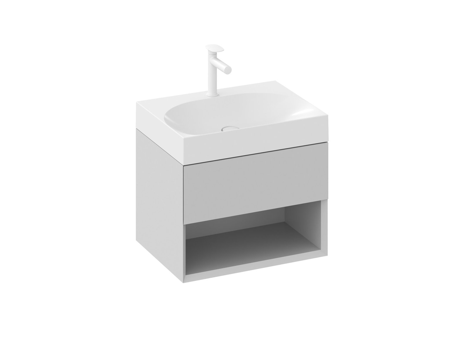Ravak Lite armadietto 60x45x43 cm sottolavabo sospeso grigio X000001859