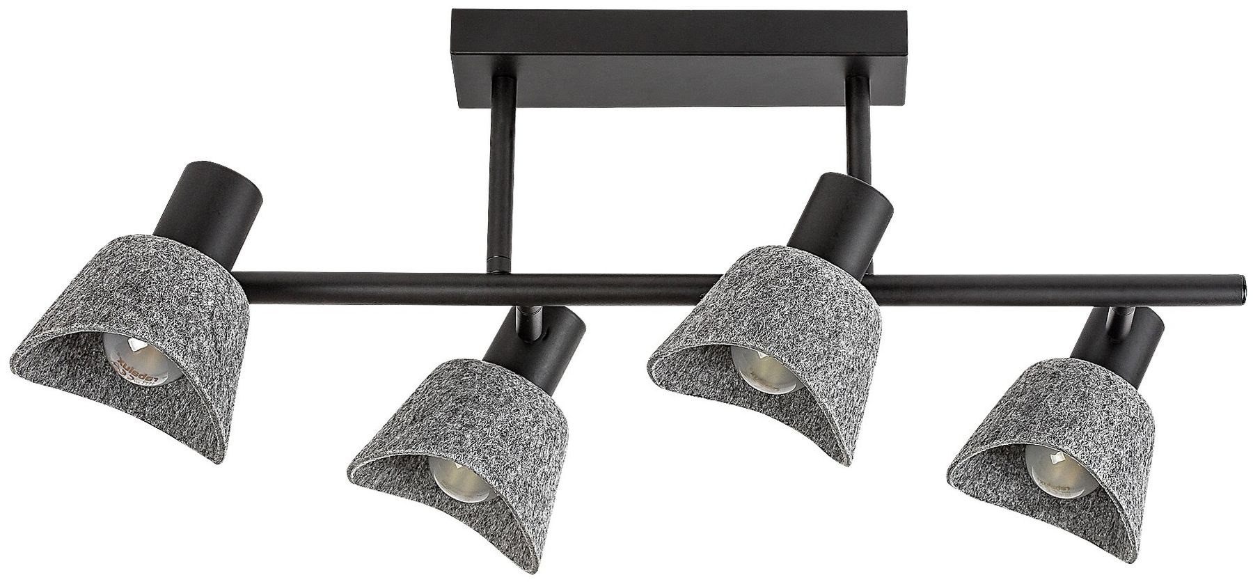Rabalux Farelia lampada da soffitto 4x10 W nero-grigio 73010