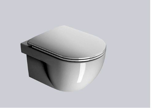 GSI City vaso wc sospeso con scarico a vortice bianco lucida 911511